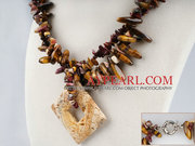 $6 for tiger eye and agate necklace