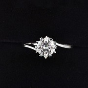 Luxury Solitaire 2.0ct Original 18K Rose Gold Zirconia Diamond Ring